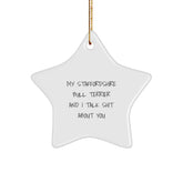 Funny Staffordshire Bull Terrier Dog Star Ornament Gifts from Family for Christmas Unique Decorations - Image 1